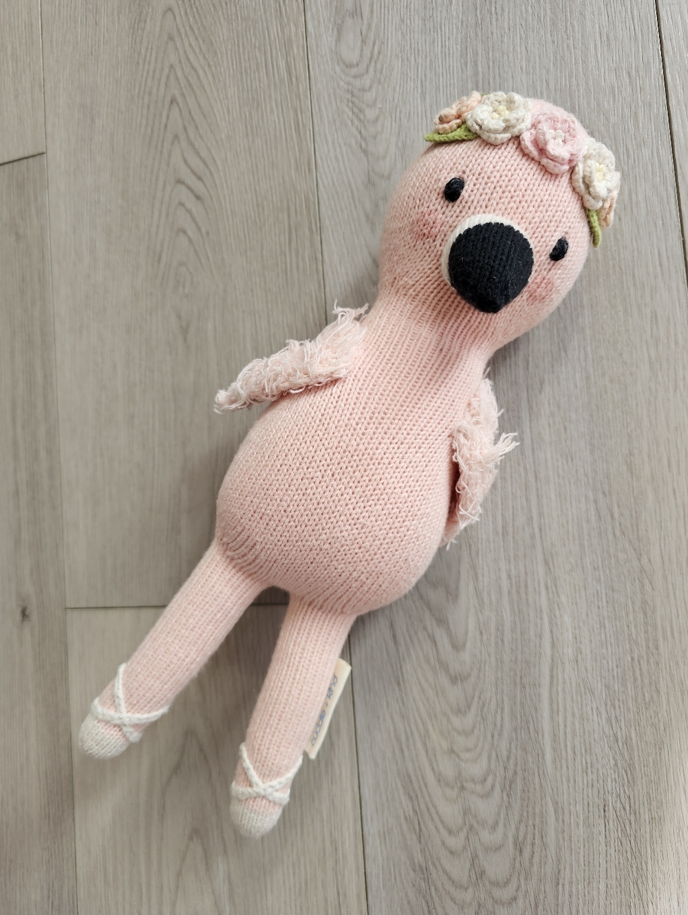 Cuddle + Kind Penelope The Flamingo Hand Knit Plush Little 13" Doll